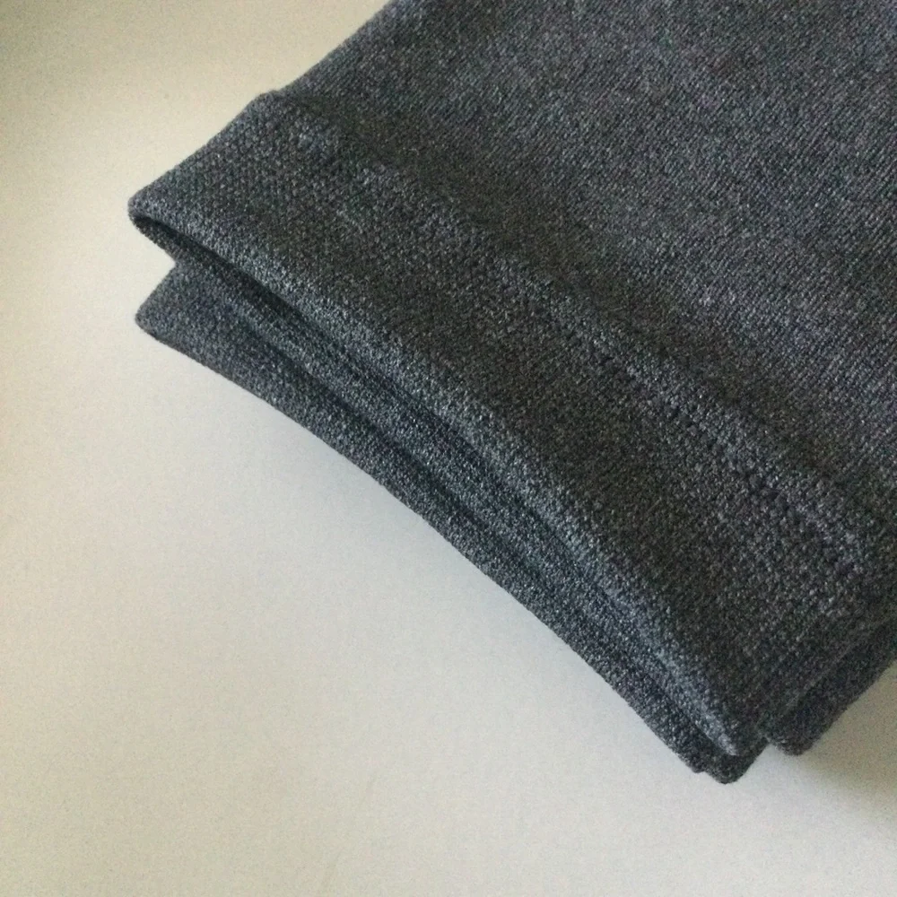 NORDSTROM FLEECE LINED FOOTLESS TIGHTS CHARCOAL GRAY M/L NWT